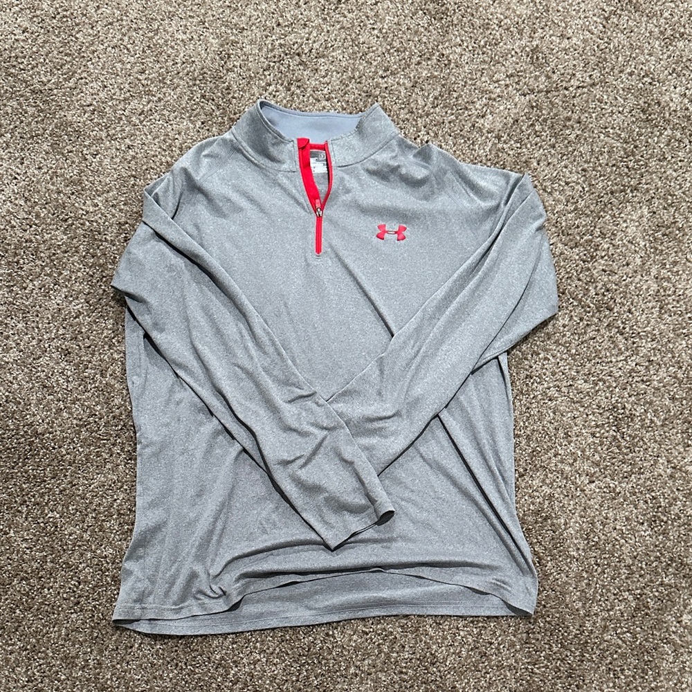 Under Armour Gray and Red Sweatshirt